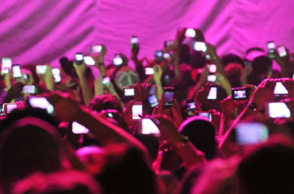 Phones at concert